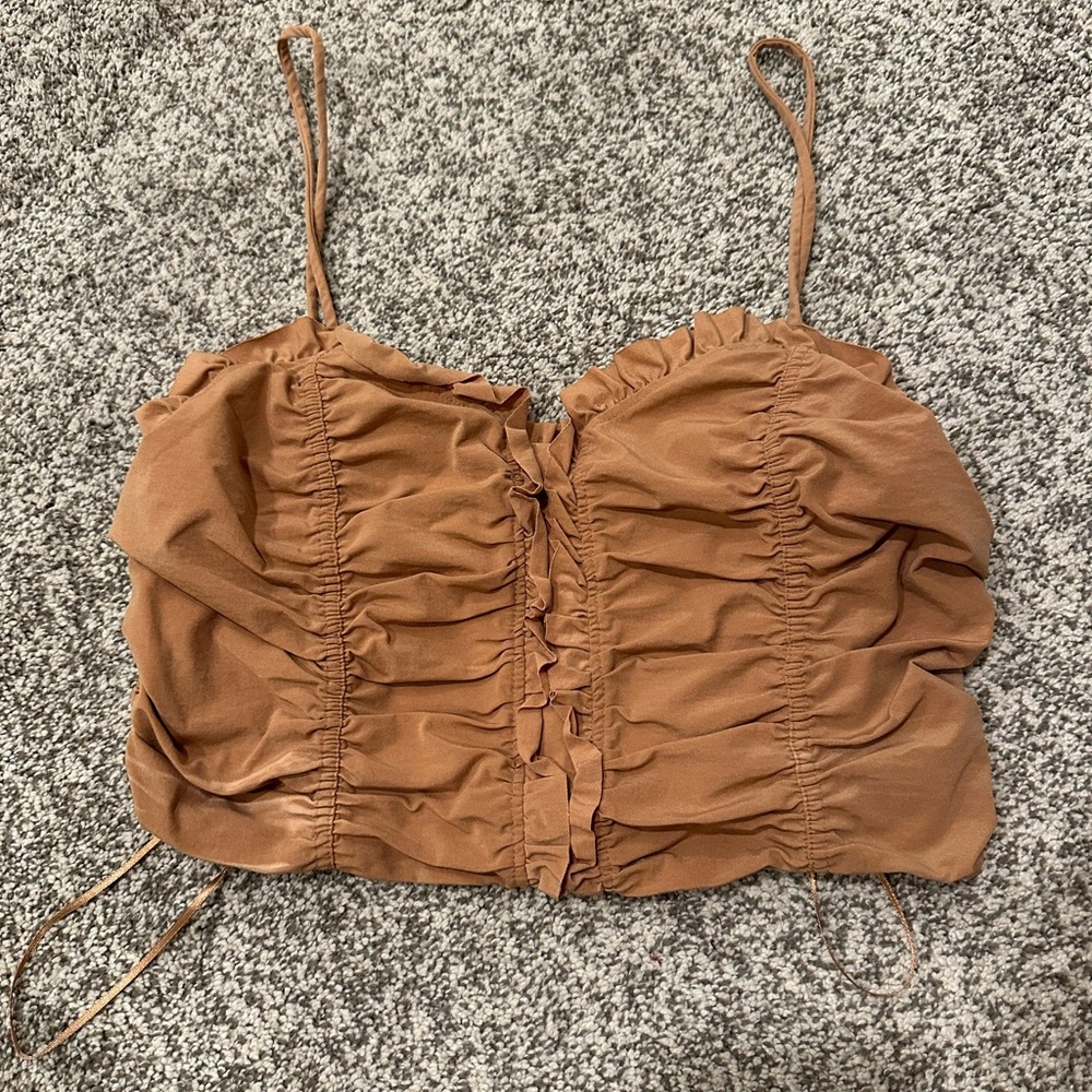 Women's cropped Ruched Top